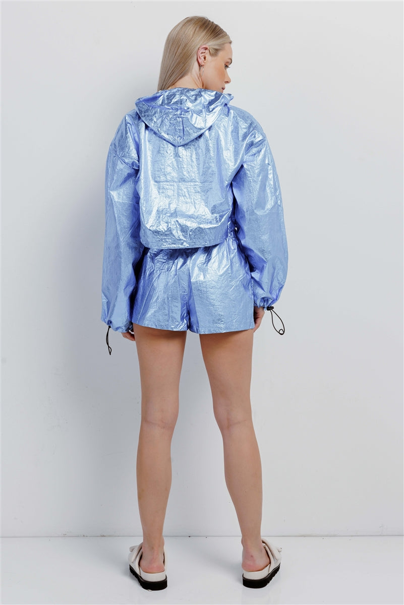 Millie Blue Metallic Set