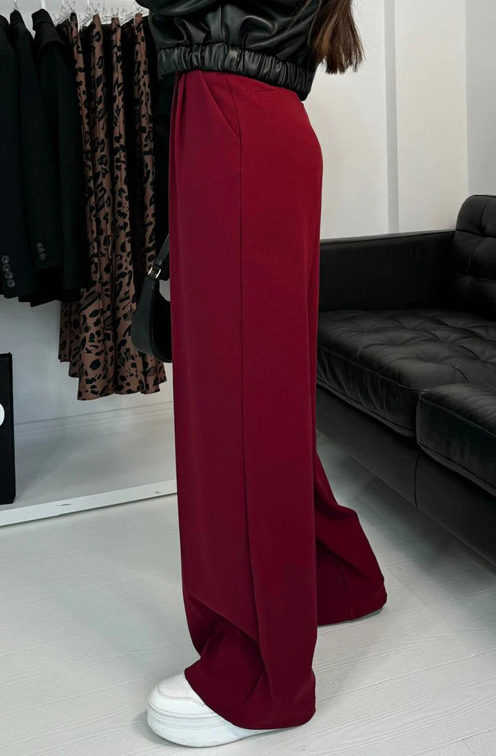 Michelle Burgundy Pants