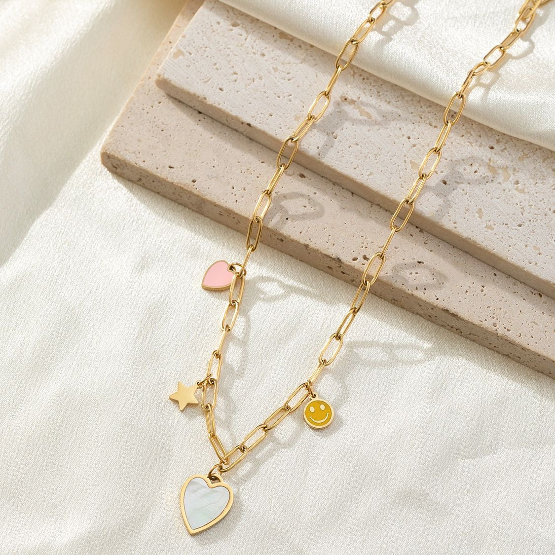 Smiley Heart Necklace