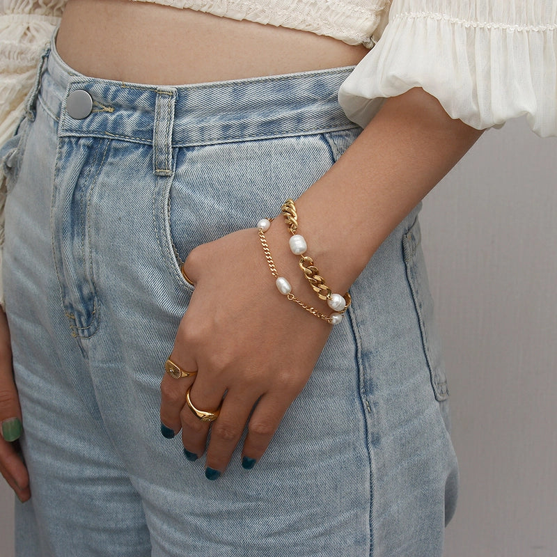 Kendall Chunky Pearl Bracelet