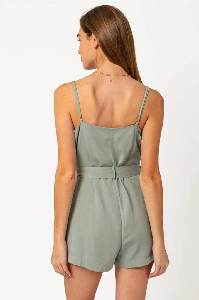 Sabrina Olive Romper