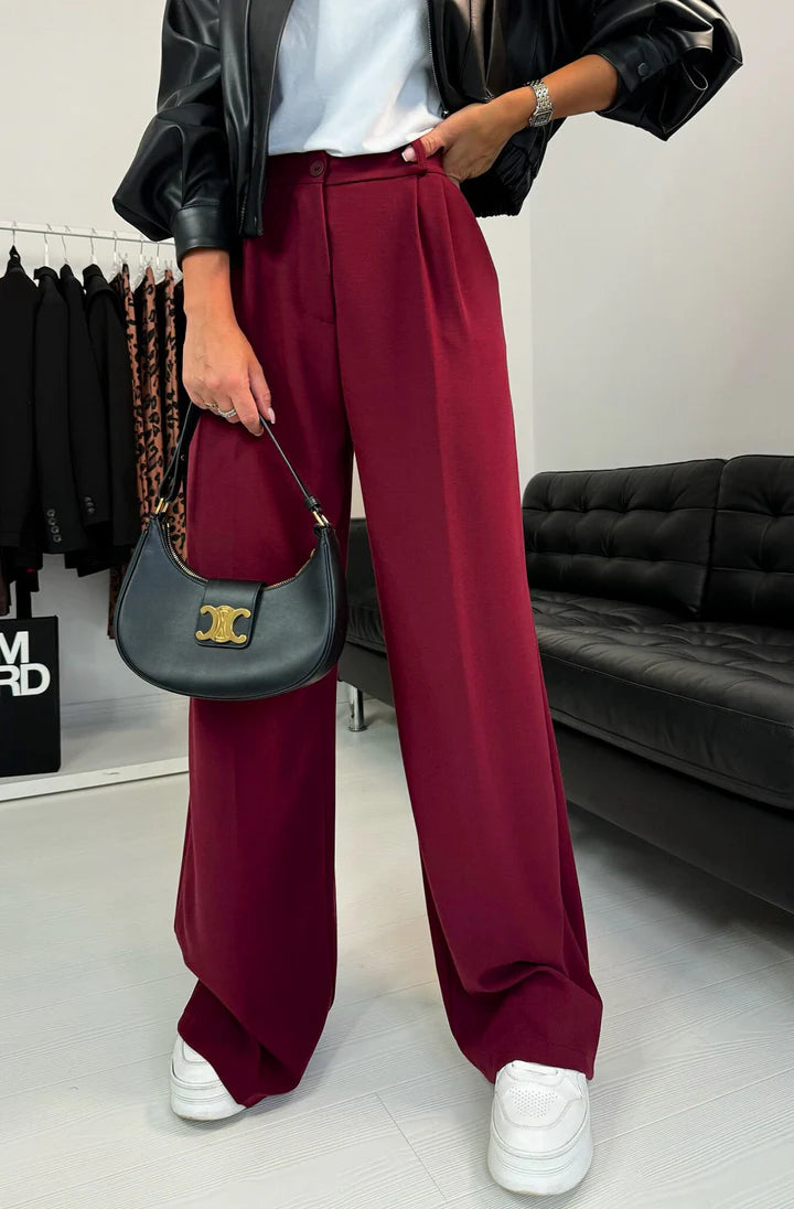 Michelle Burgundy Pants