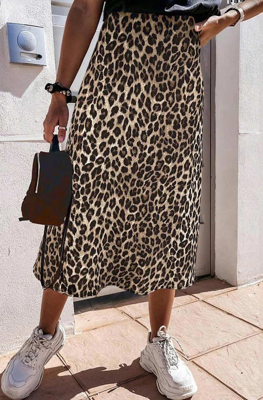 Maggy Leopard Print Maxi Skirt